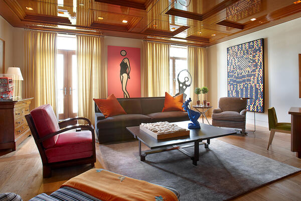Luxury Home Construction & Renovation - 65 E Goethe Chicago interior living room