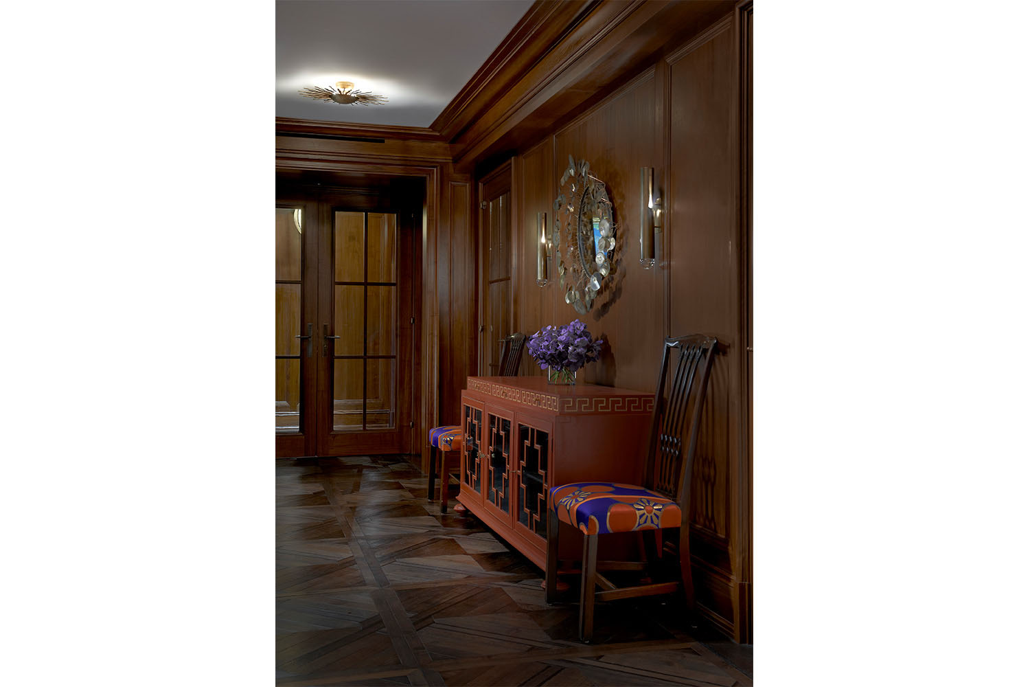 Luxury Custom Home Builders - Waldorf Astoria Residence hallway and foyer