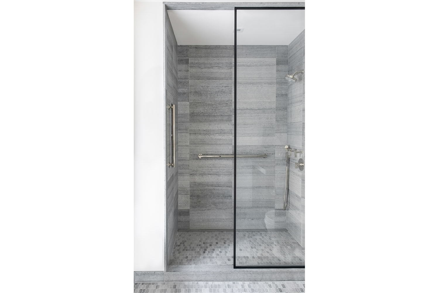 Luxury Residential Home Construction - Drake Tower Chicago bathroom shower detail
