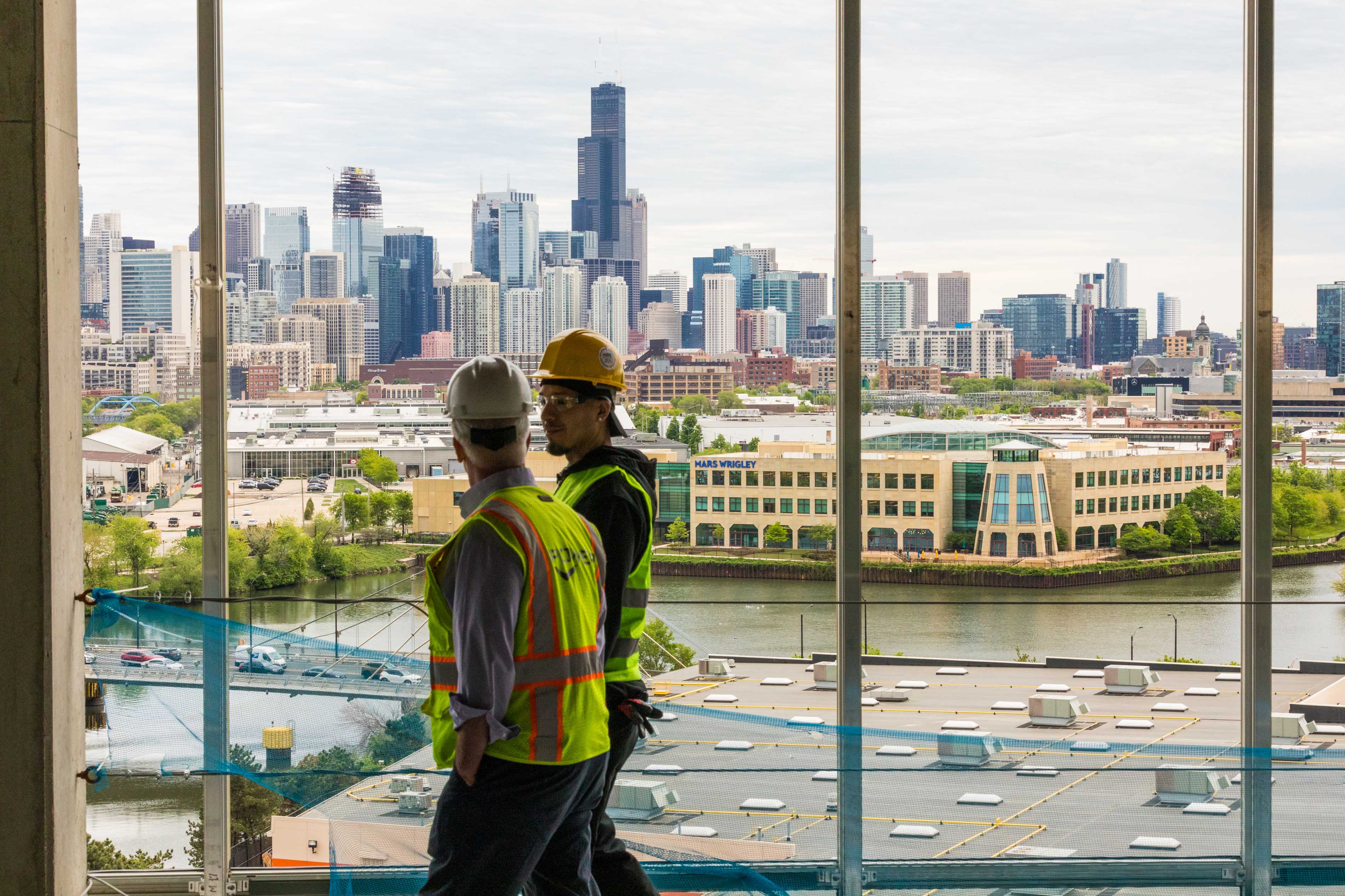 Power Construction Lincoln Yards Community Development Hire 360 Sterling Bay Site Tour