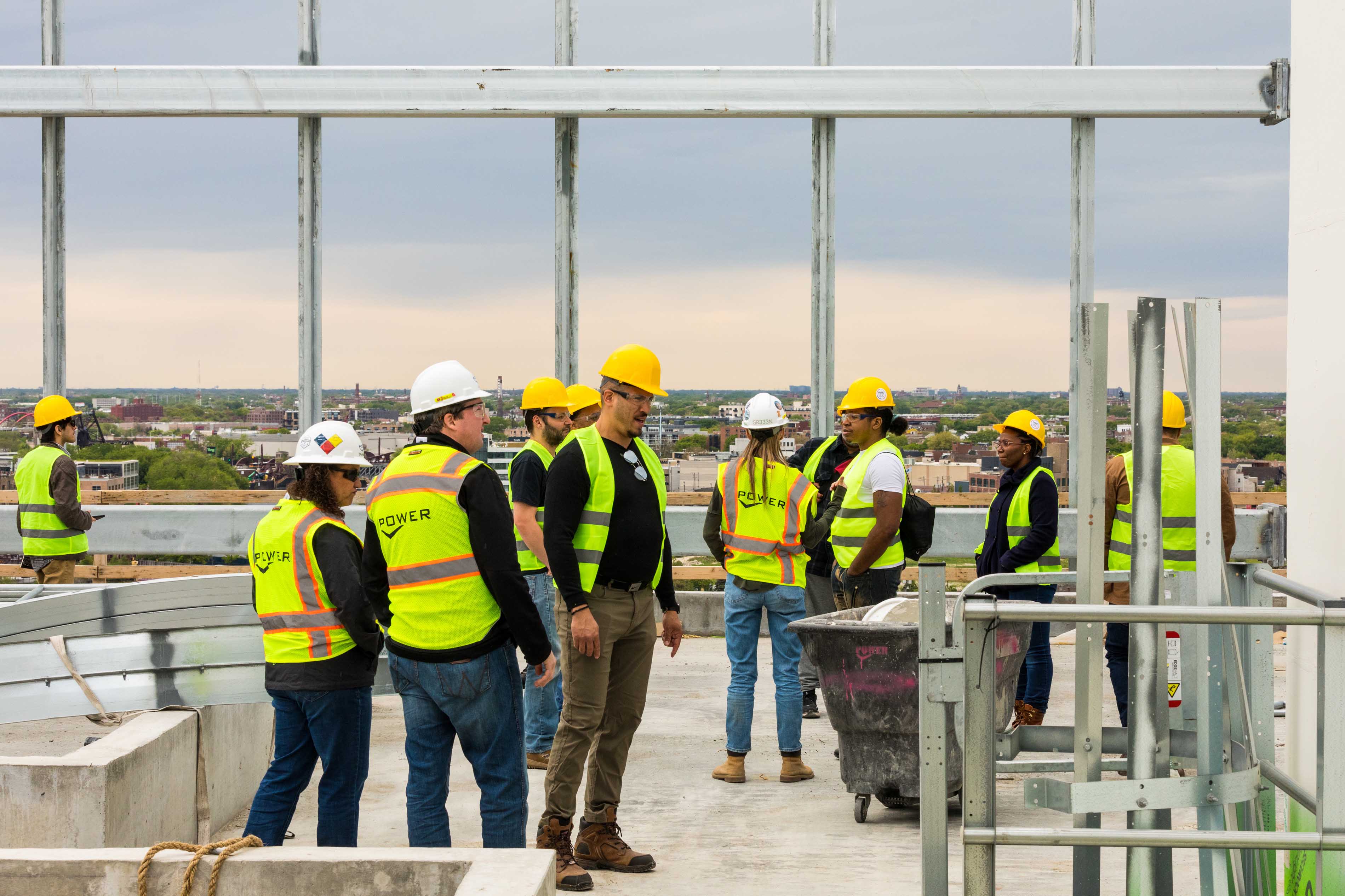 Power Construction Lincoln Yards Community Development Hire 360 Sterling Bay Site Tour