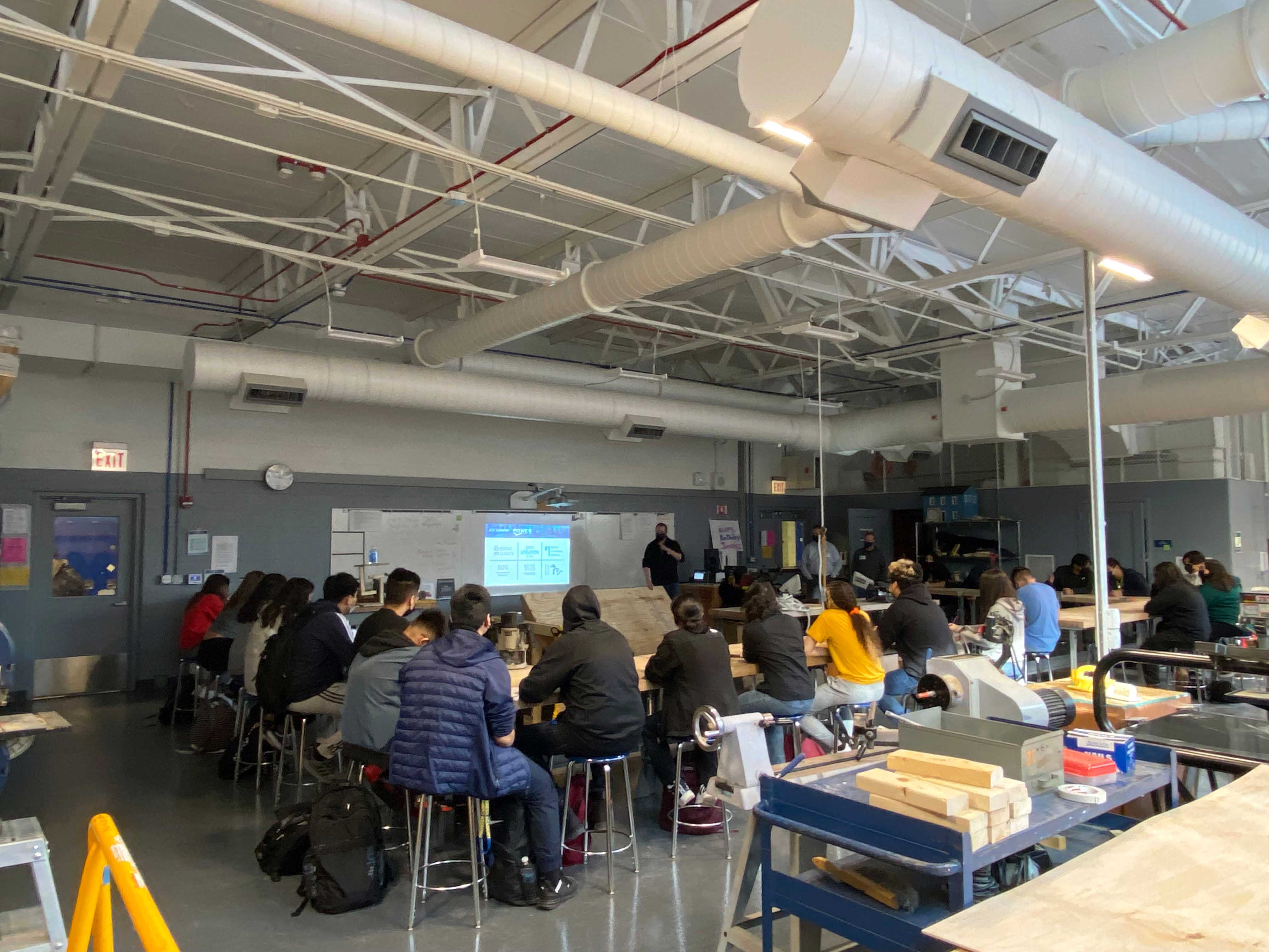 Focusing on the next generation, Power's high school outreach program is part of a targeted effort to educated CPS students on sustainable and long-term career opportunities in the trades. Thank you to Prosser Career Academy's Carpentry Class for inviting us to present this week, we look forward to seeing many of these young faces on our projects one day. 