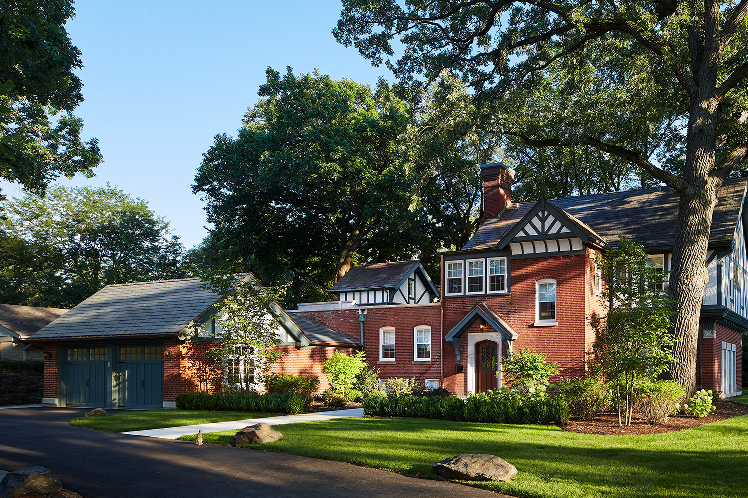 Luxury Residential Construction - Evanston Weibolt Carriage House exterior with yard