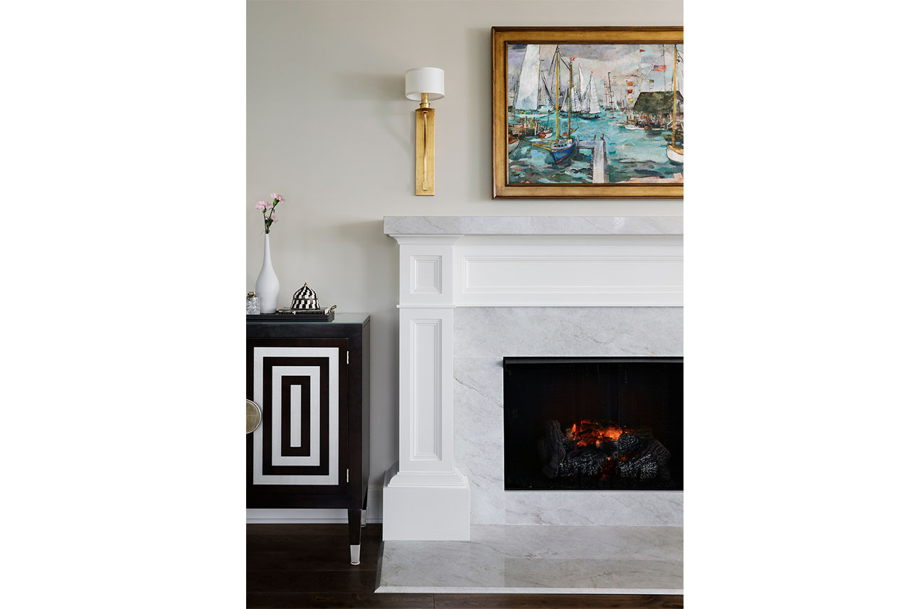 Chicago Luxury Home Builders - 250 E Pearson fireplace detail