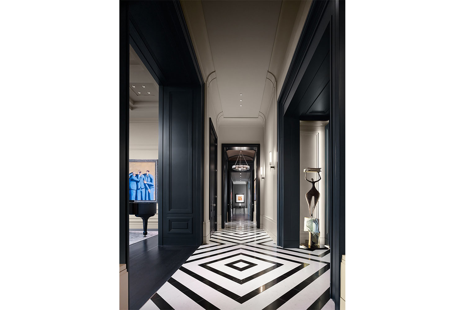 High End Home Builders Chicago - Trump Tower Residences entry and foyer