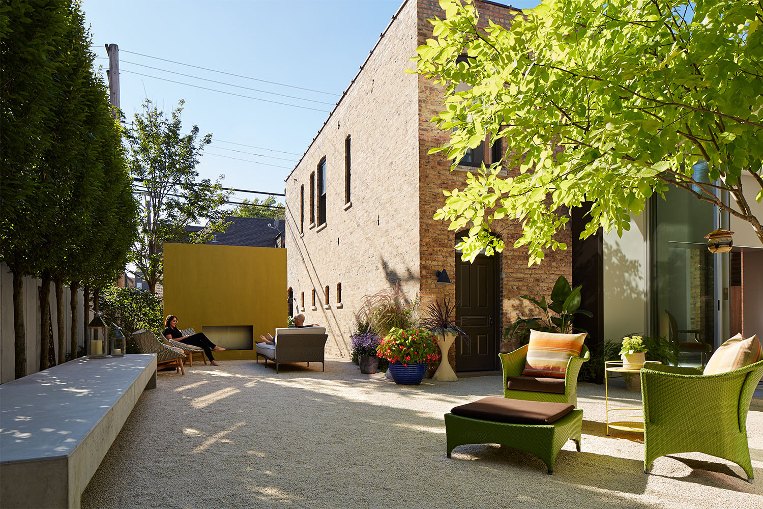Custom Home Builders Chicago - Wicker Park Residence backyard patio