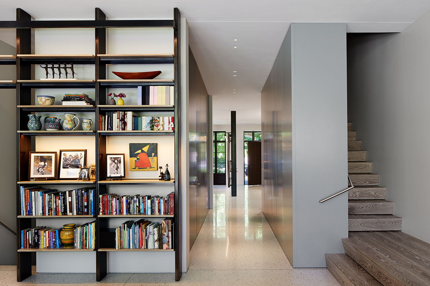 Custom Home Builders Chicago - Wicker Park Residence hallway and stairwell