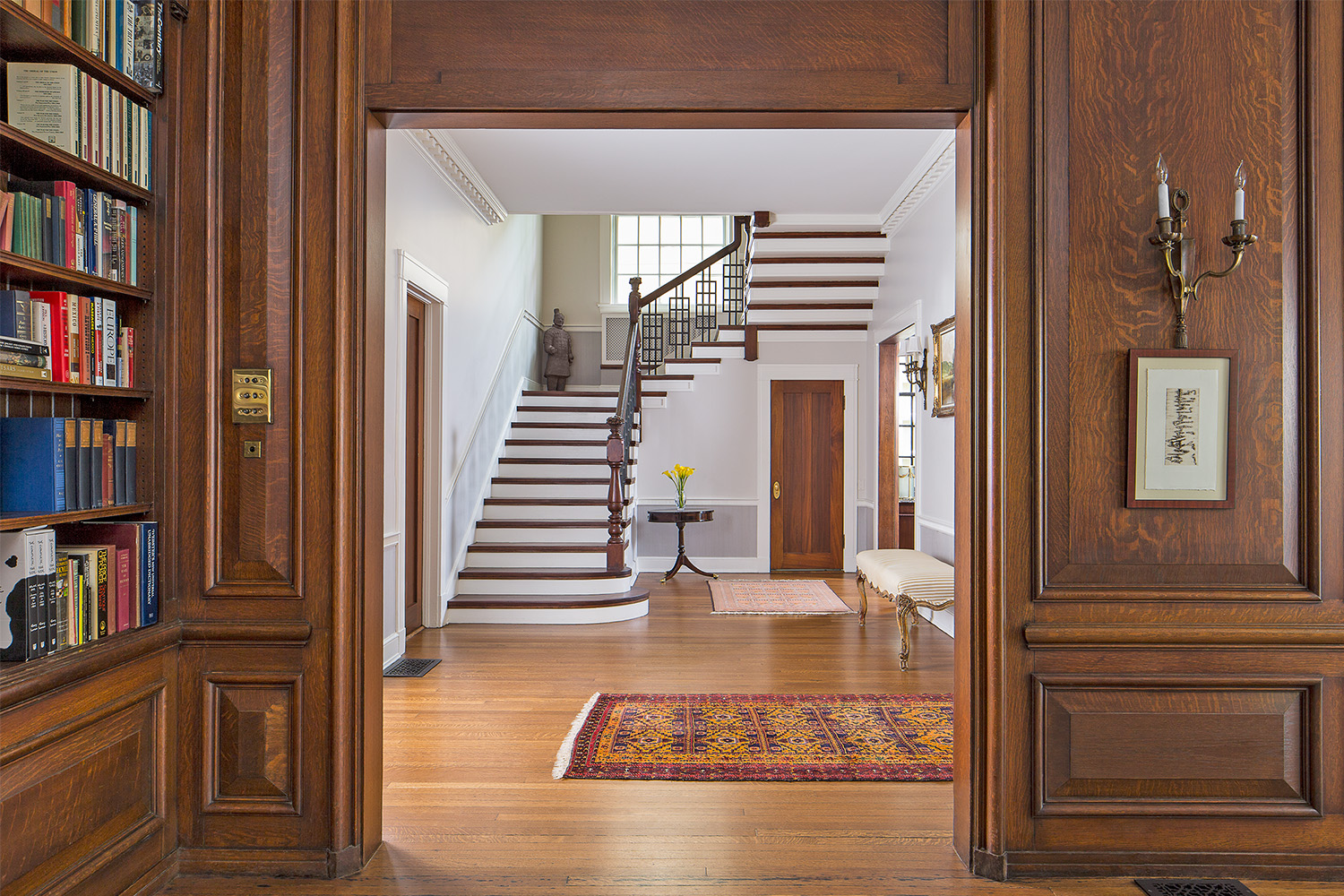 Historic Home Restoration & Renovation - Hyde Park Chicago stairwell