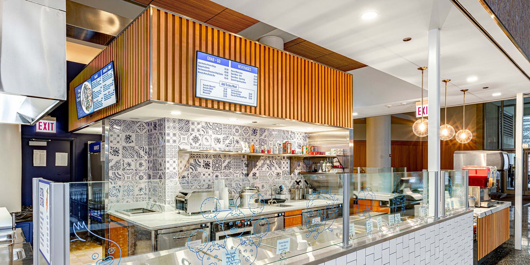 Restaurant and Dining Construction - Beefsteak & Slice service counter