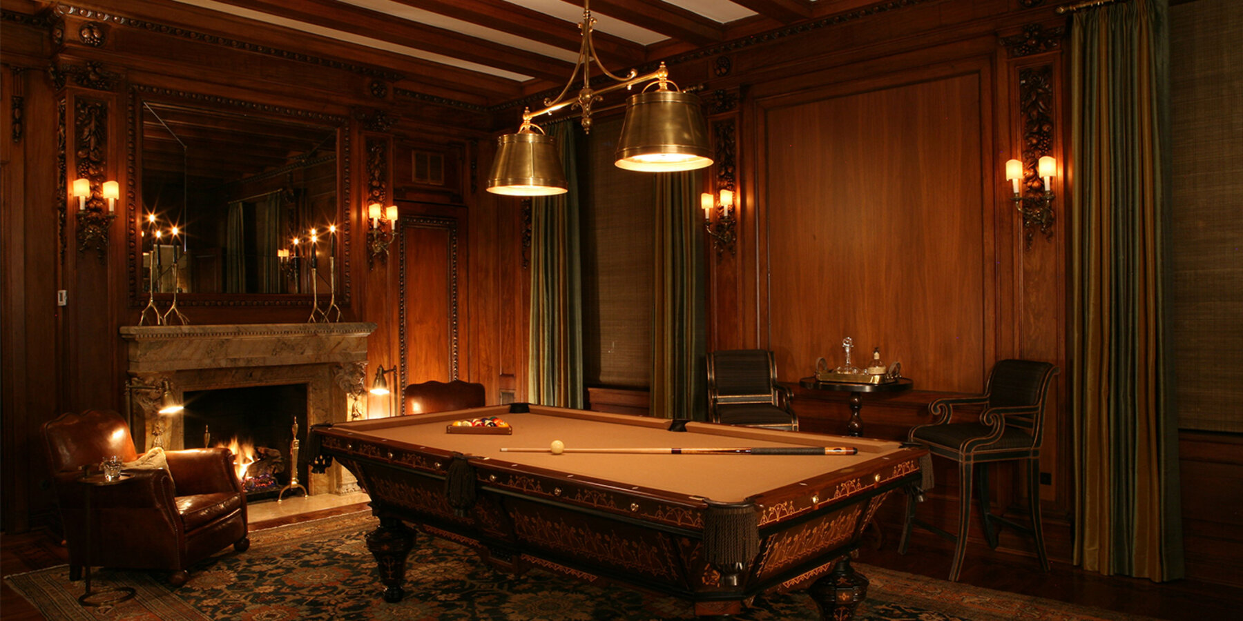 Chicago Historic Home Renovation - State Parkway Residence billiards room