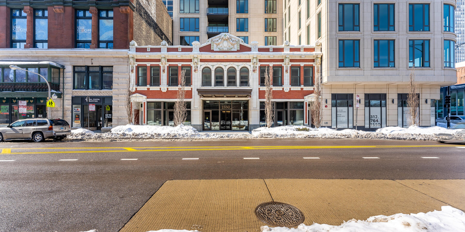 Power Construction Fifteen Fifty on the Park Historic Restoration Facade Multifamily