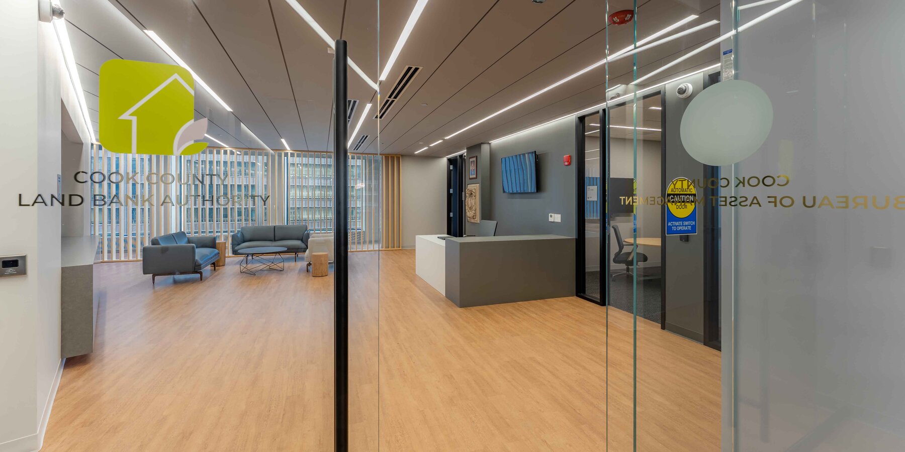 CORPORATE INTERIORS CONSTRUCTION CHICAGO - COOK COUNTY BUREAU OF ASSET MANAGEMENT LOBBY