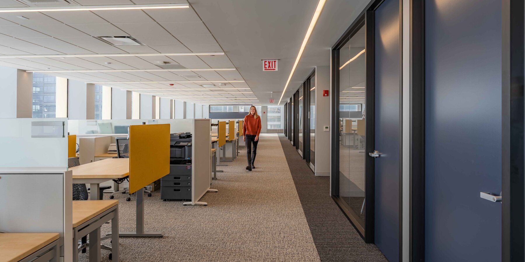 CORPORATE INTERIORS CONSTRUCTION CHICAGO - COOK COUNTY BUREAU OF ASSET MANAGEMENT HALLWAY