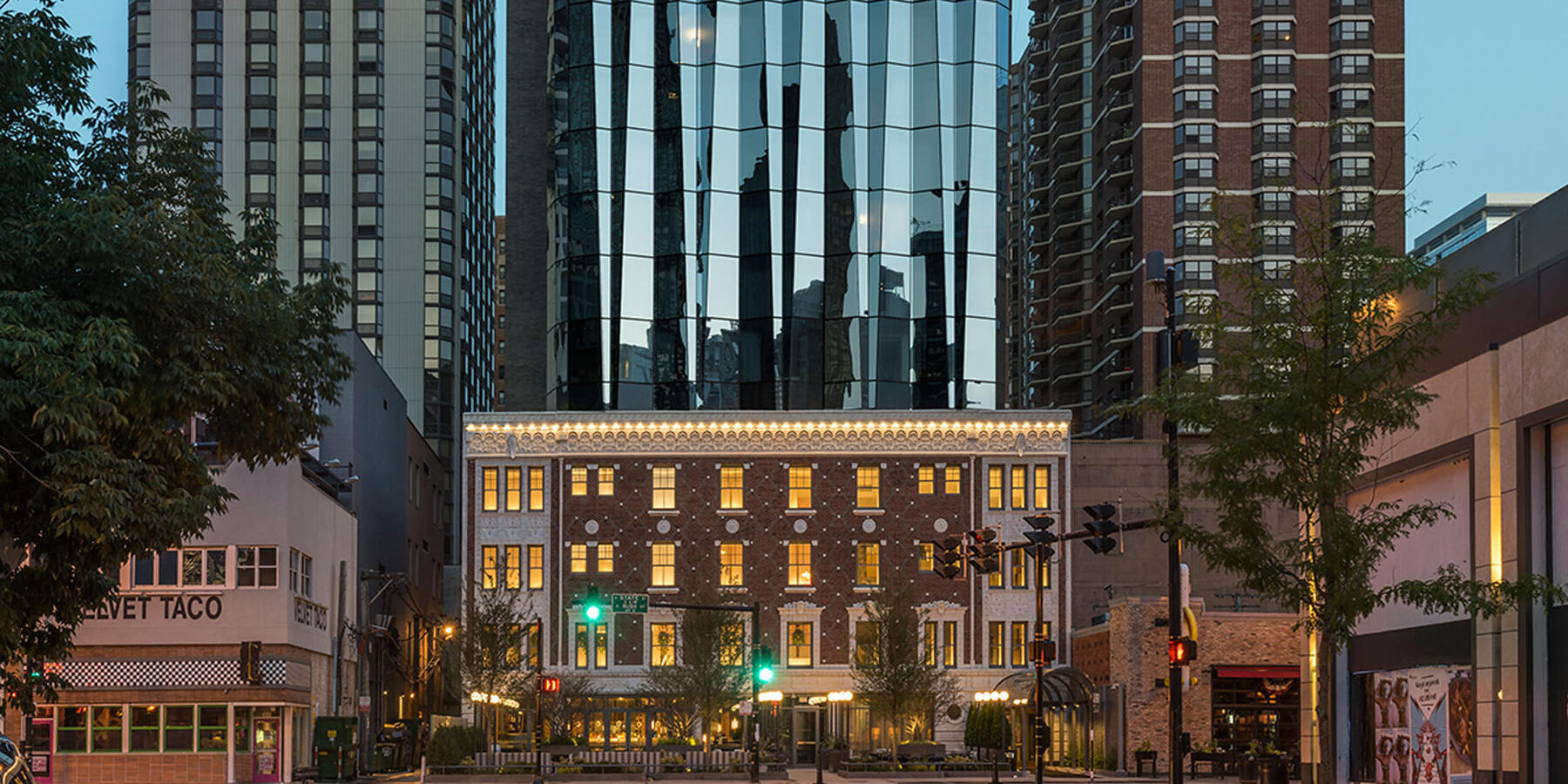 Hotel Construction & Remodeling - Viceroy Hotel Chicago exterior street view