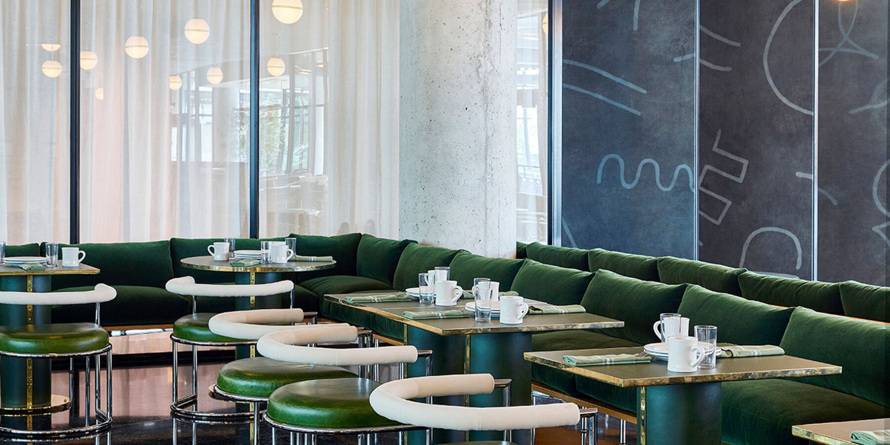 Boutique Hotel Construction - Ace Hotel Chicago dining area 