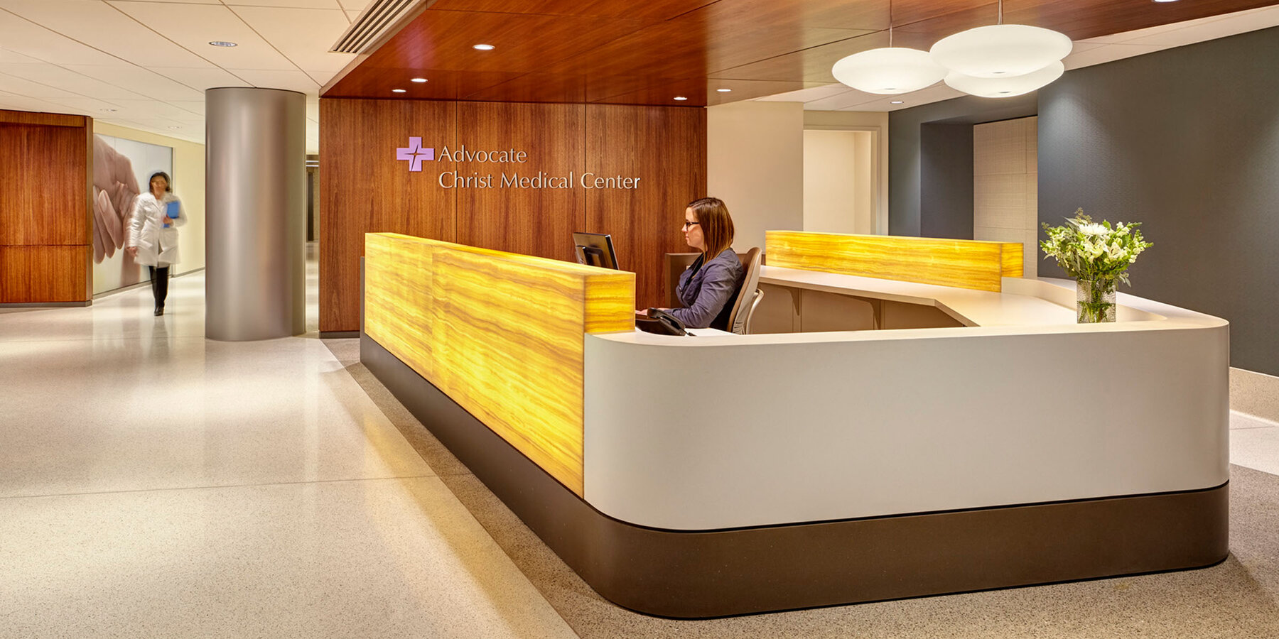 Medical and Healthcare Construction - Advocate Christ Hospital interior nurse's station