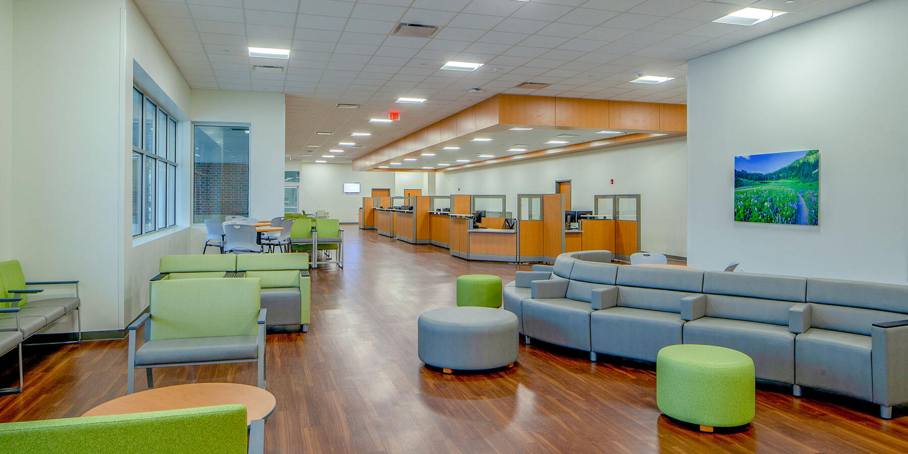 Healthcare and Hospital Construction - Amita Health waiting area