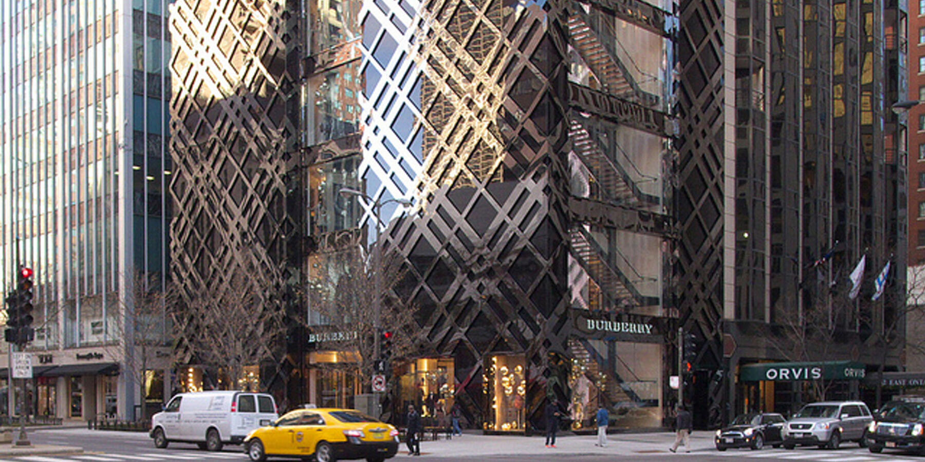 Designer Retail Construction Experts - Burberry Chicago street view