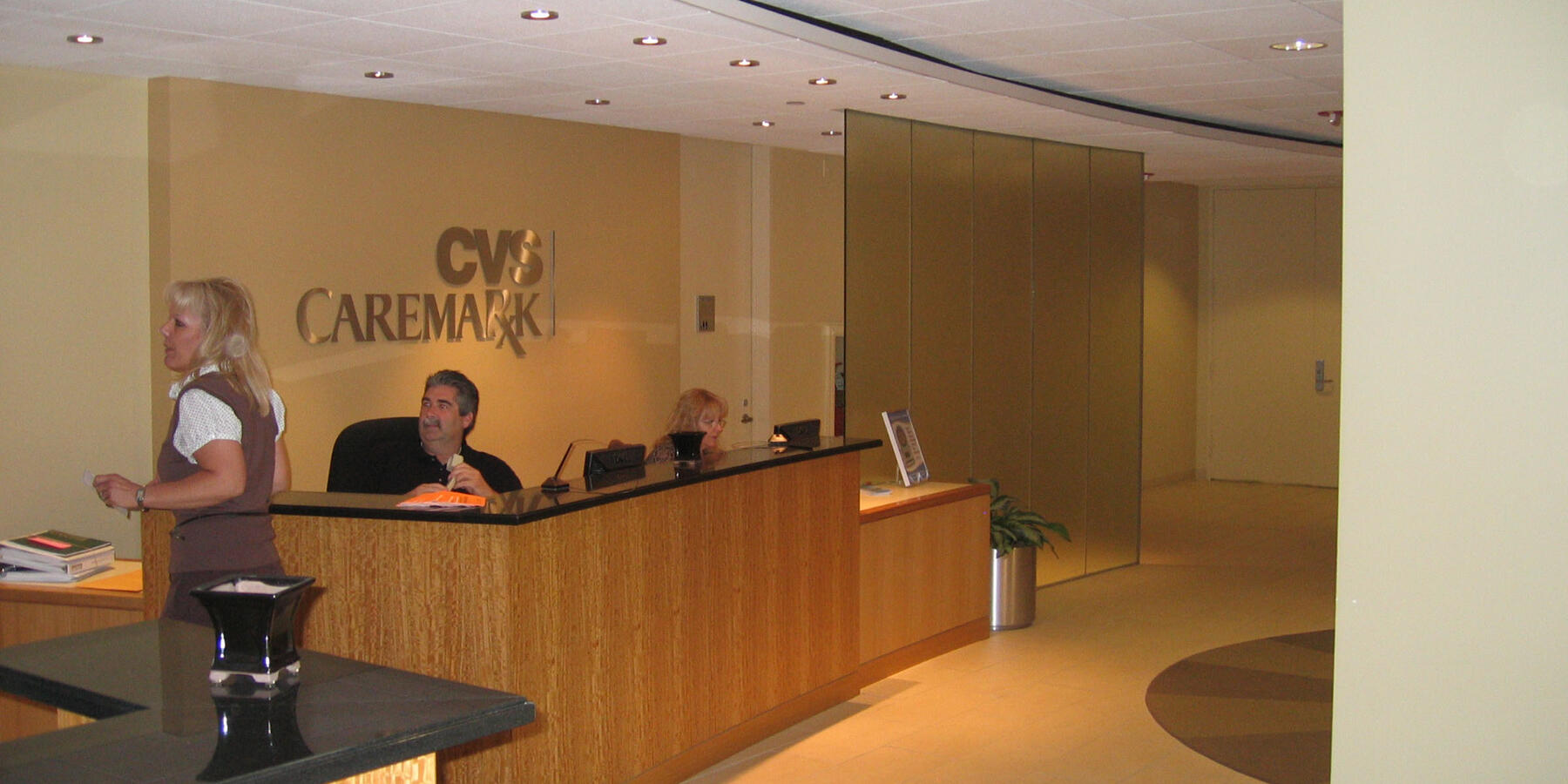 Chicago Industrial Construction - Caremark Repackaging lobby reception area
