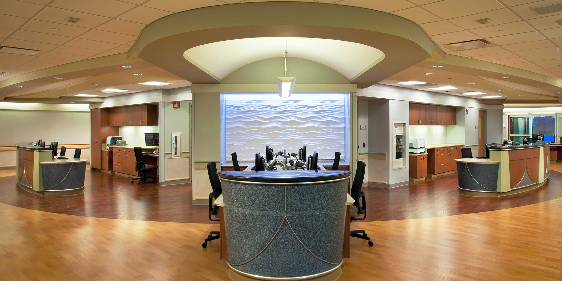 Healthcare Construction Projects - Edward Hospital lobby and reception desk