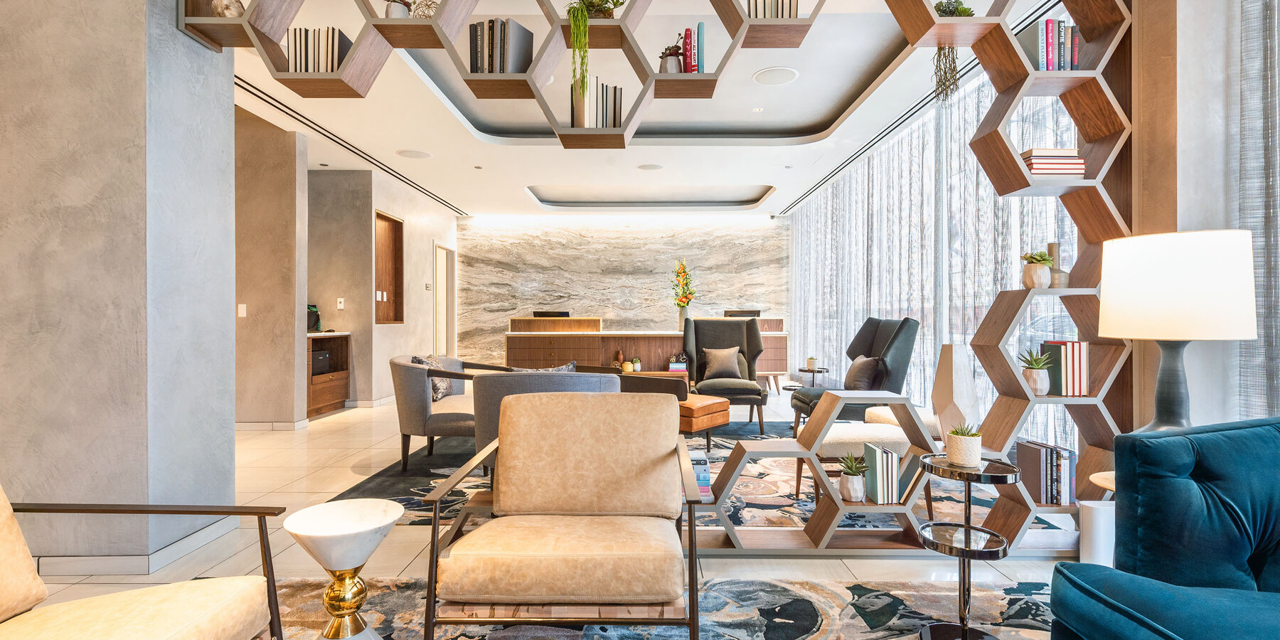 Historic Hotel Construction & Renovation - Hotel Essex lobby