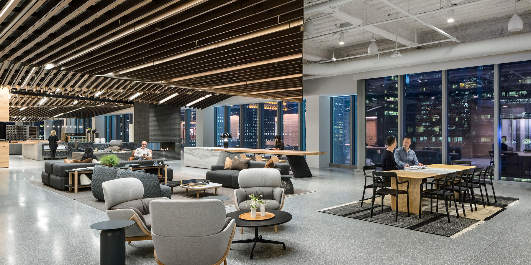 Chicago Office Renovation Project - Hyatt Global HQ reception area