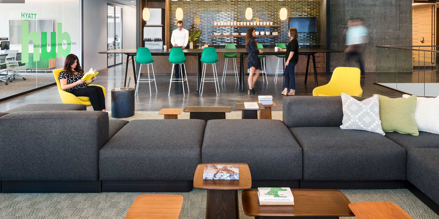Chicago Office Renovation Project - Hyatt Global HQ coffee bar