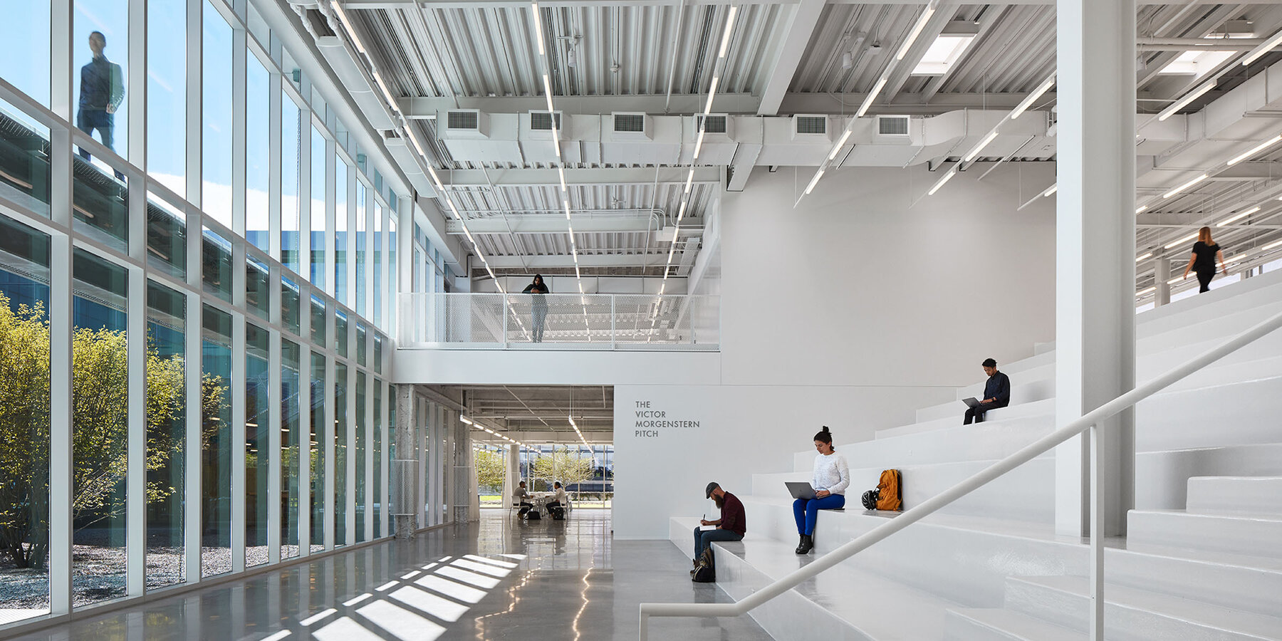 Education construction - IIT Ed Kaplan Institute interior main lobby
