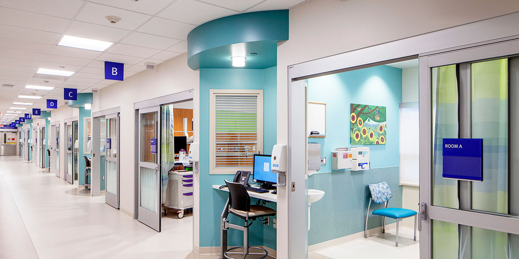 Heathcare Construction Chicago - Lurie Children's Hospital patient recover rooms