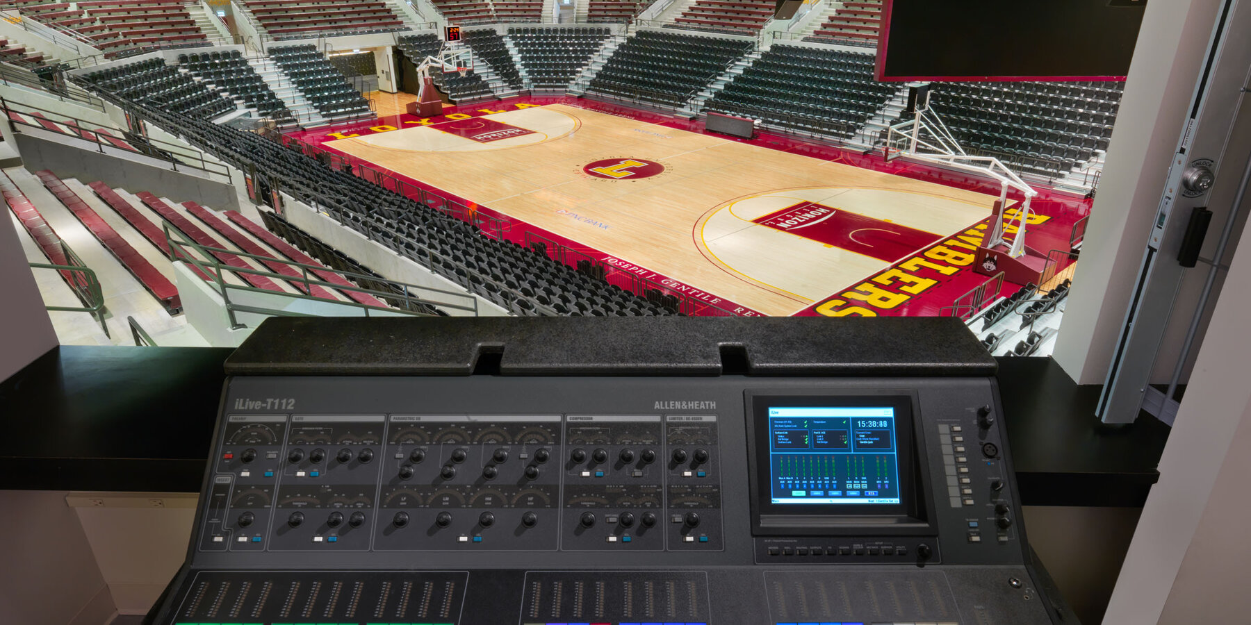 Chicago Campus Construction - Loyola Lakeshore basketball stadium control room