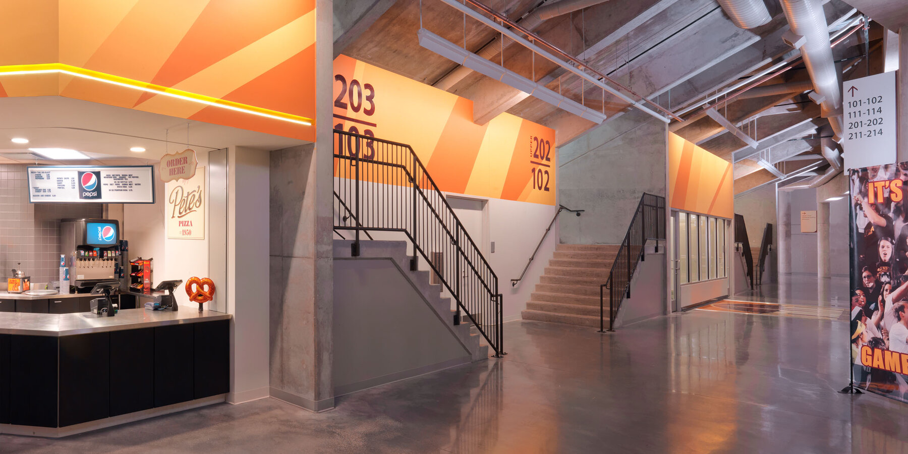 Chicago Campus Construction - Loyola Lakeshore Gentile athletics concessions 