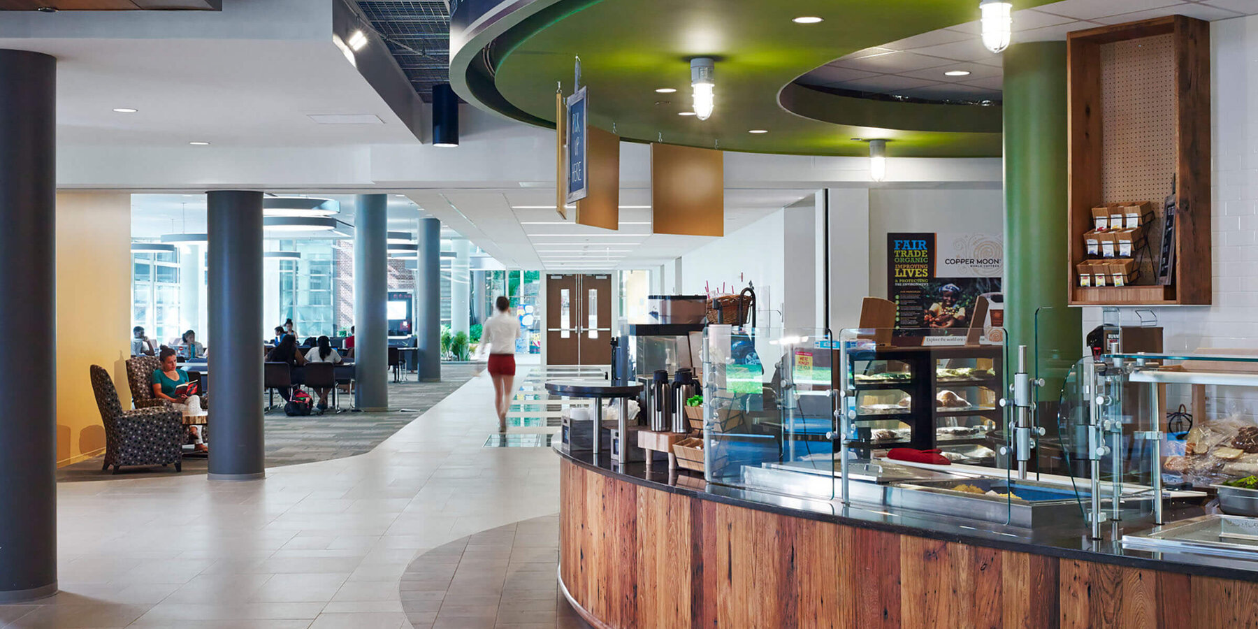 Chicago Life Science Construction - Loyola Chicago IES cafeteria food stations