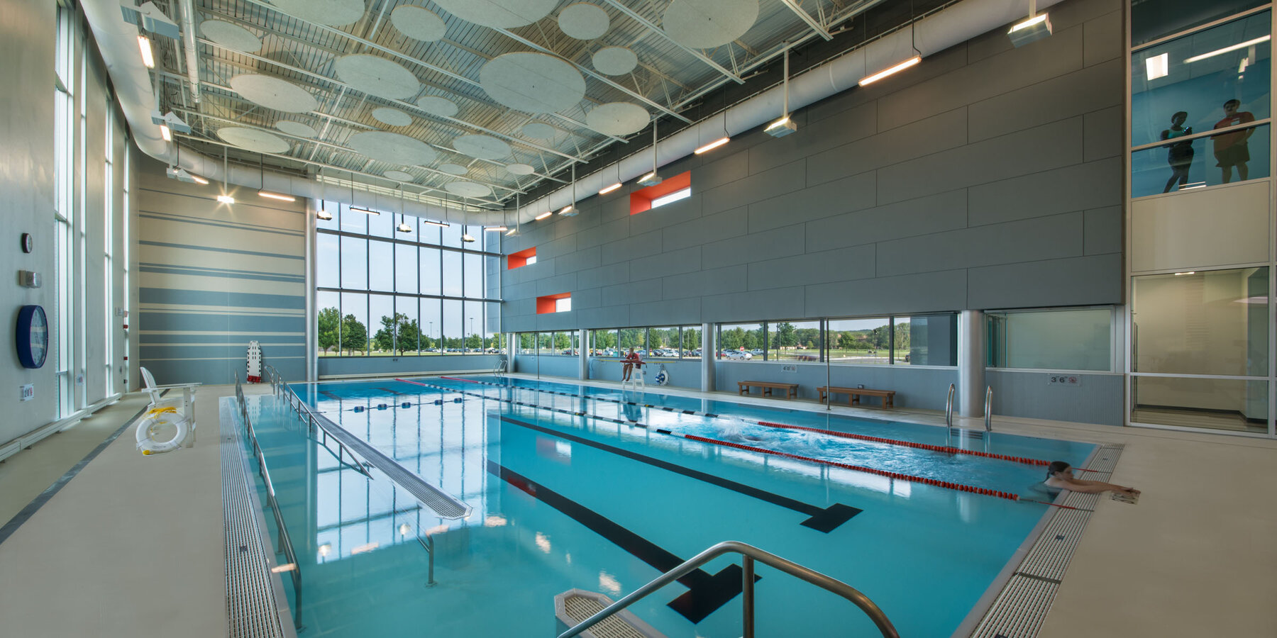 College campus construction - Morraine Valley Community College wellness center pool