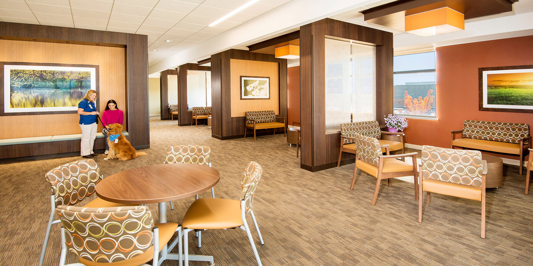 Chicago Medical Construction Company - Northwestern Huntley interior waiting area