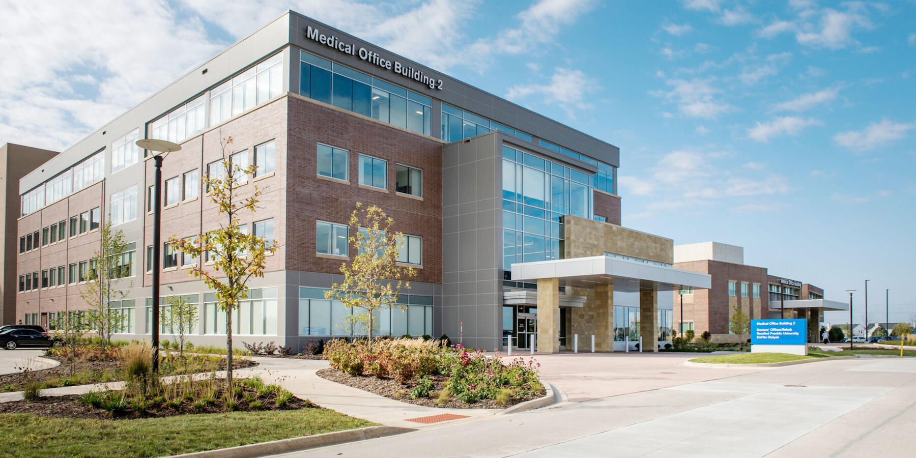 Simulation Lab Construction - Northwestern Franklin Center exterior