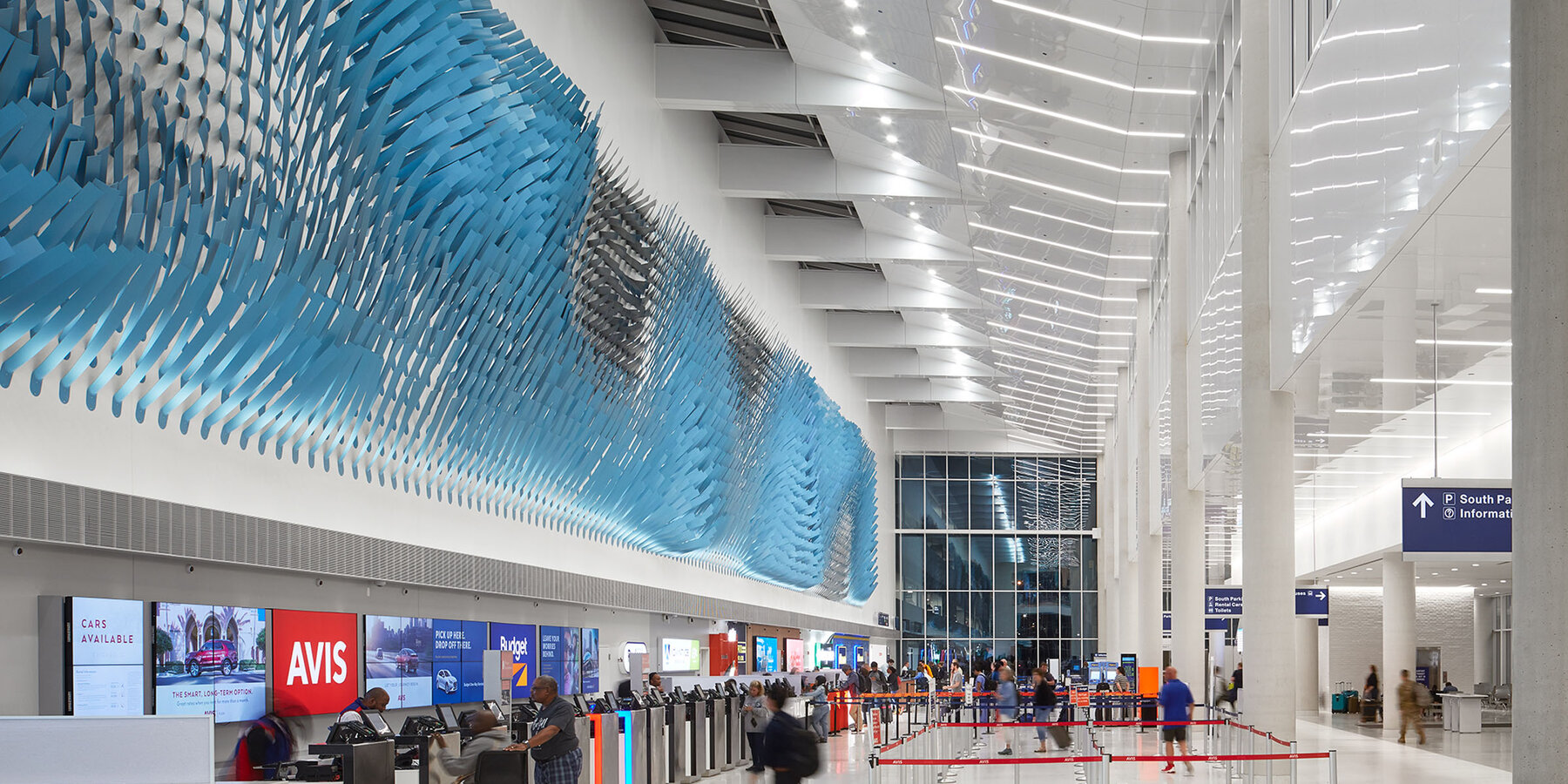 Aviation Commercial Construction - O'Hare Multi-Modal Facility interior