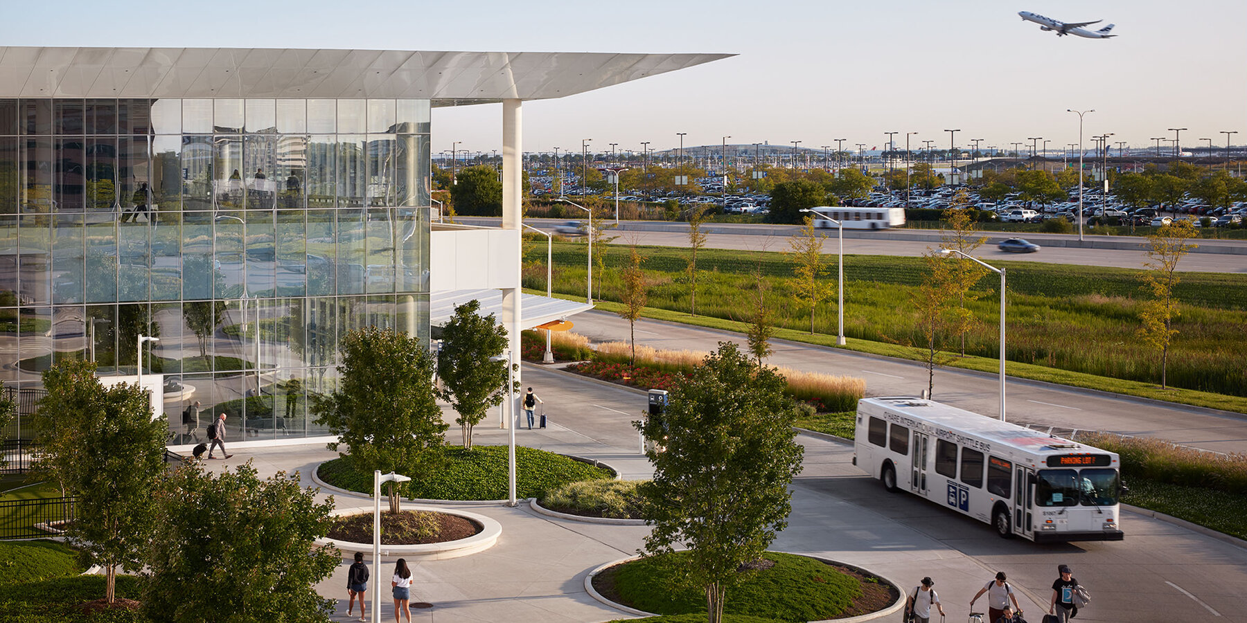 Aviation Commercial Construction - O'Hare Multi-Modal Facility exterior