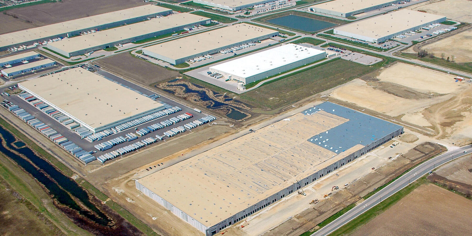 Industrial Construction Experts - Pinnacle Business Center aerial campus view
