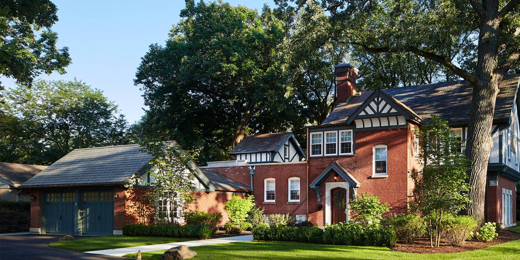 Luxury Residential Construction - Evanston Weibolt Carriage House exterior with yard