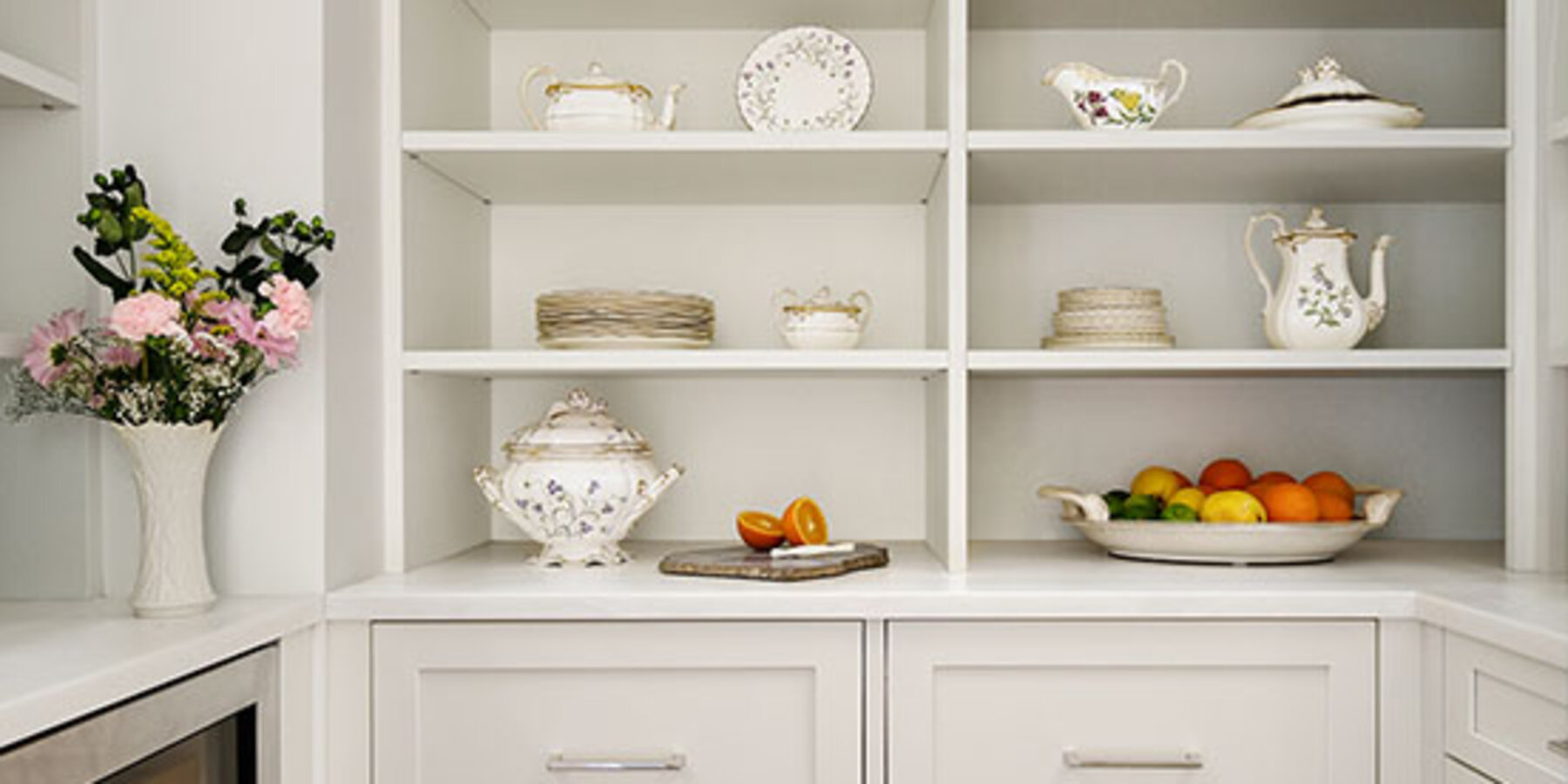 Chicago Luxury Home Builders - 250 E Pearson kitchen built-in storage