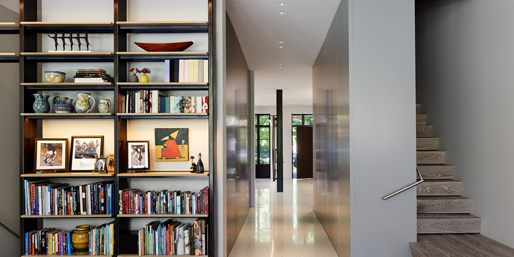 Custom Home Builders Chicago - Wicker Park Residence hallway and stairwell