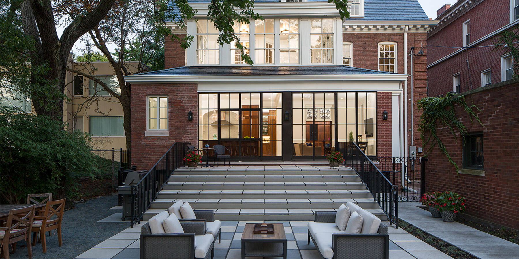 Historic Home Restoration & Renovation - Hyde Park Chicago backyard patio