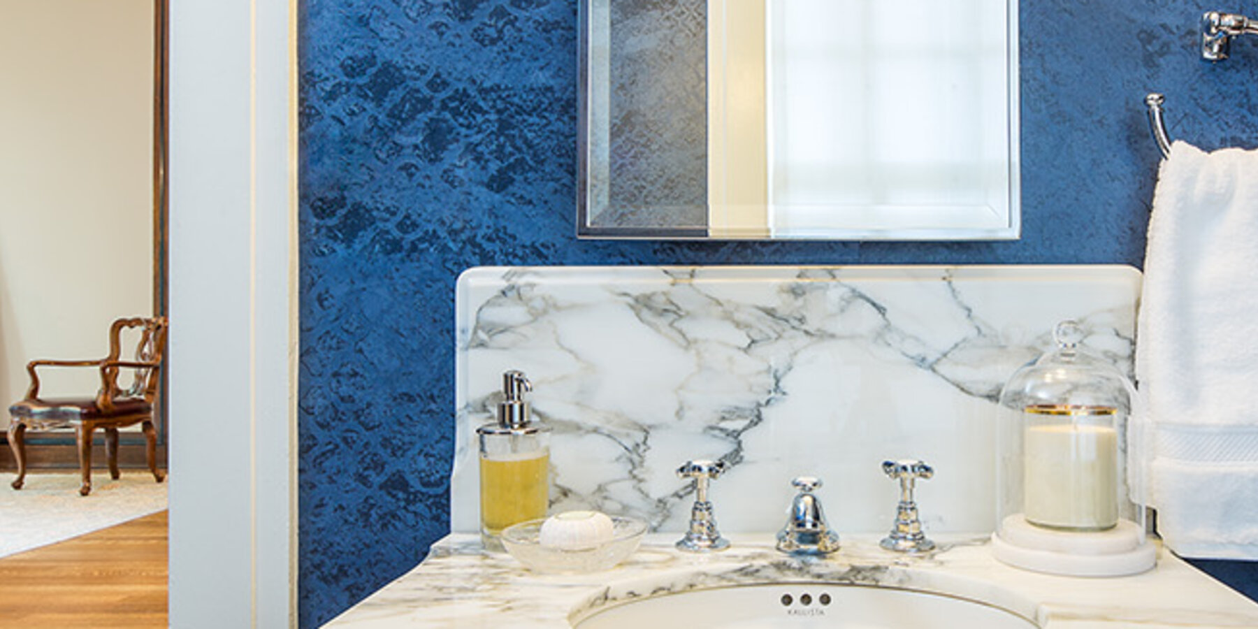 Historic Home Restoration & Renovation - Hyde Park Chicago bathroom vanity detail