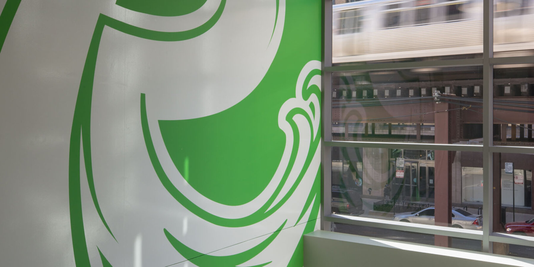 Campus Construction - Roosevelt University Renovation fieldhouse stairway