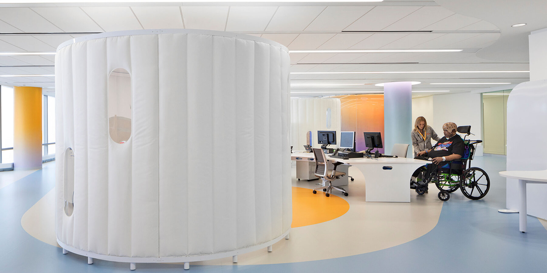 Healthcare Construction Projects - Shirley Ryan AbilityLab screened area