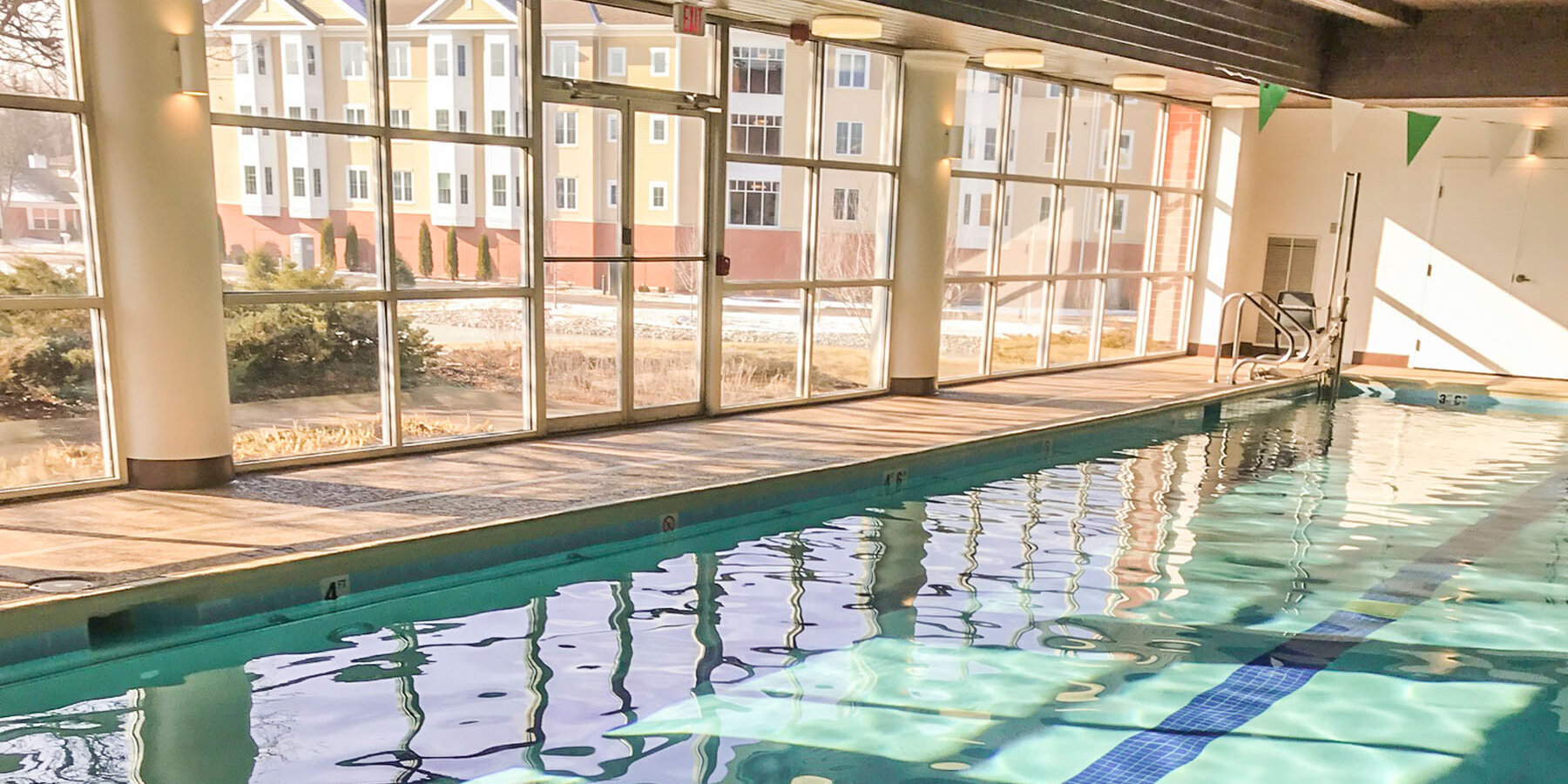 Chicago Senior Living Construction - Moorings Arlington Heights indoor pool