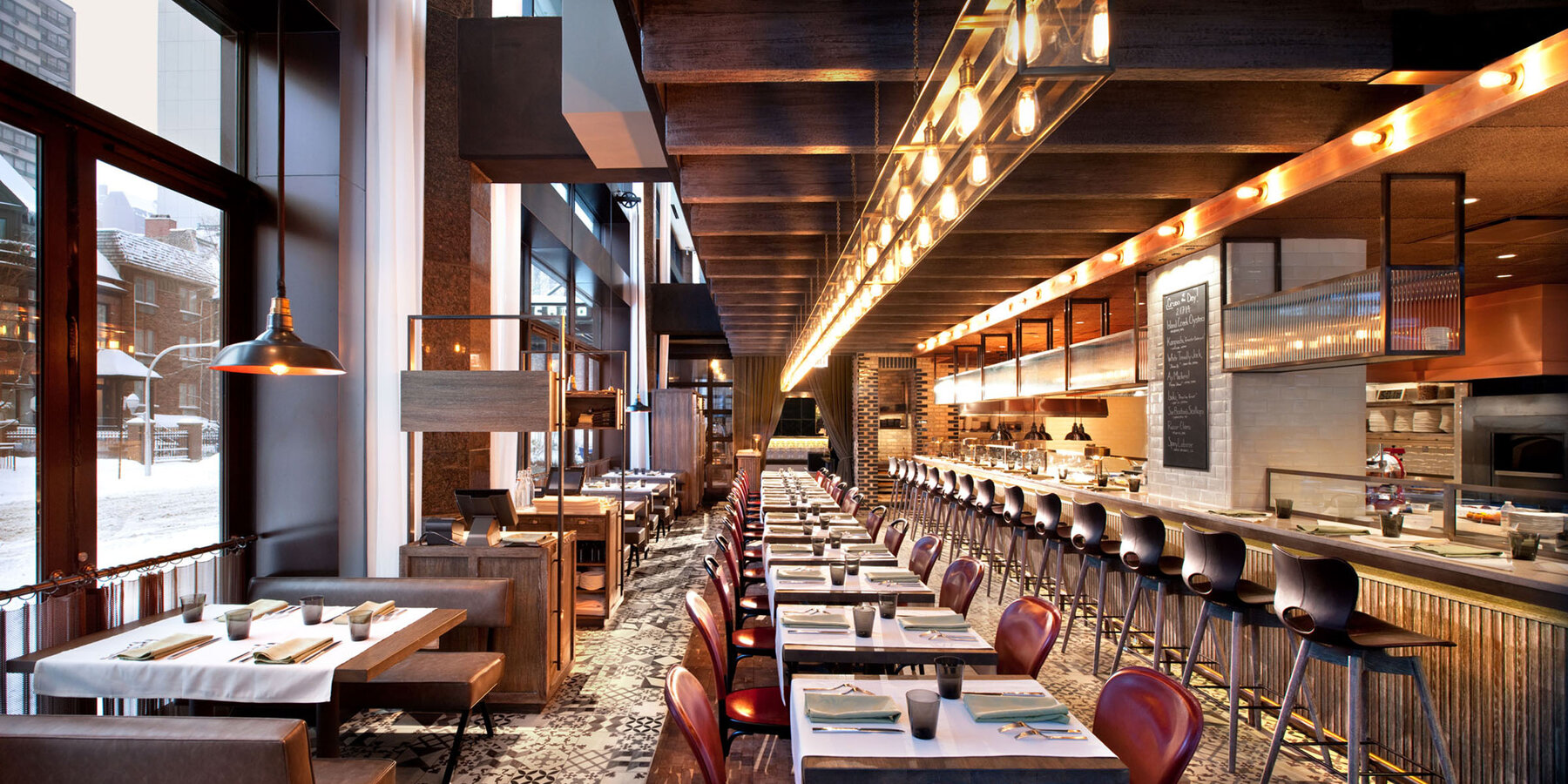 Luxury Hotel Construction | Thomspon Hotel Chicago Nico Osteria Restaurant