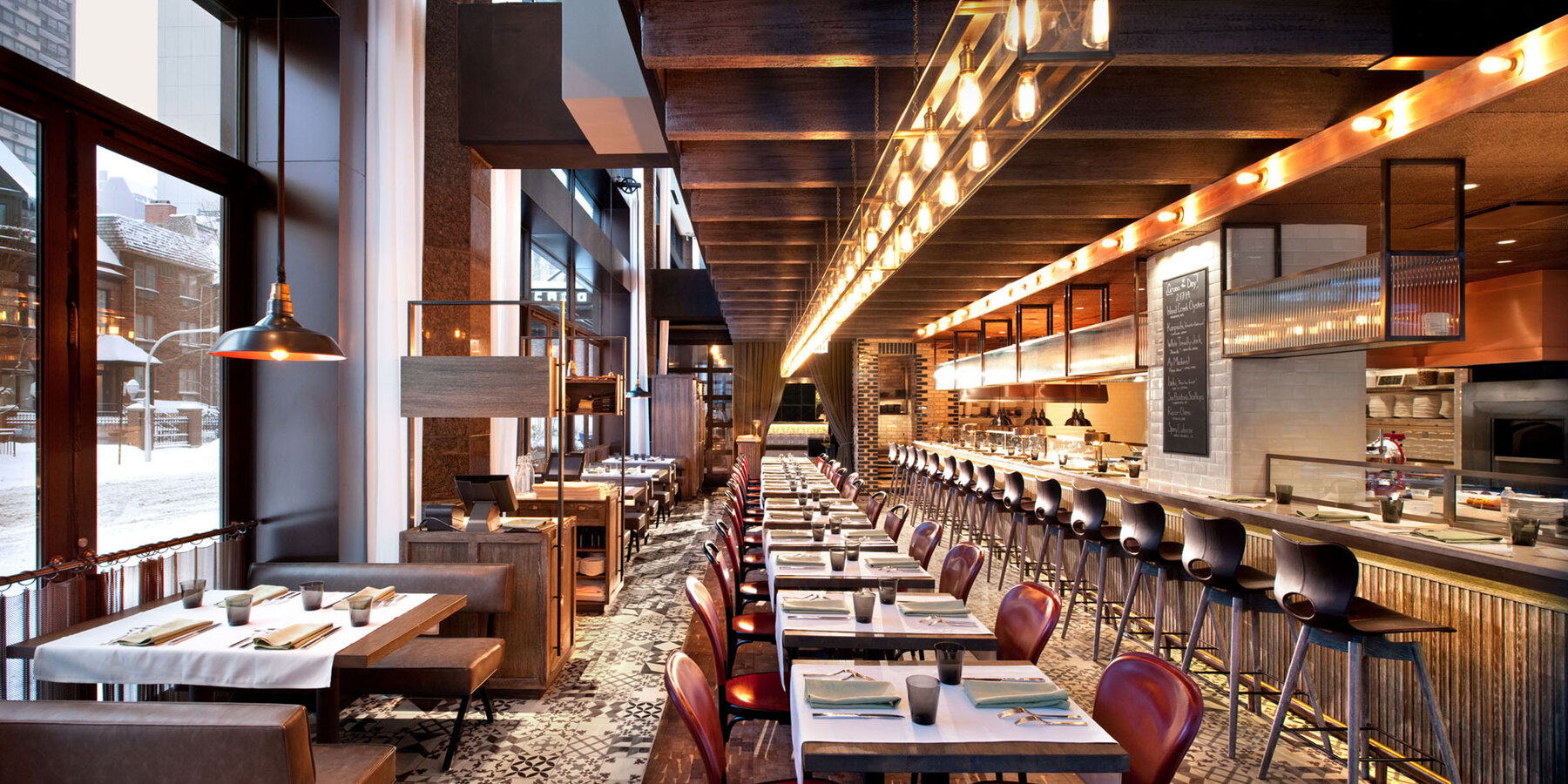 Luxury Restaurant Construction Chicago - Nico Osteria dining room