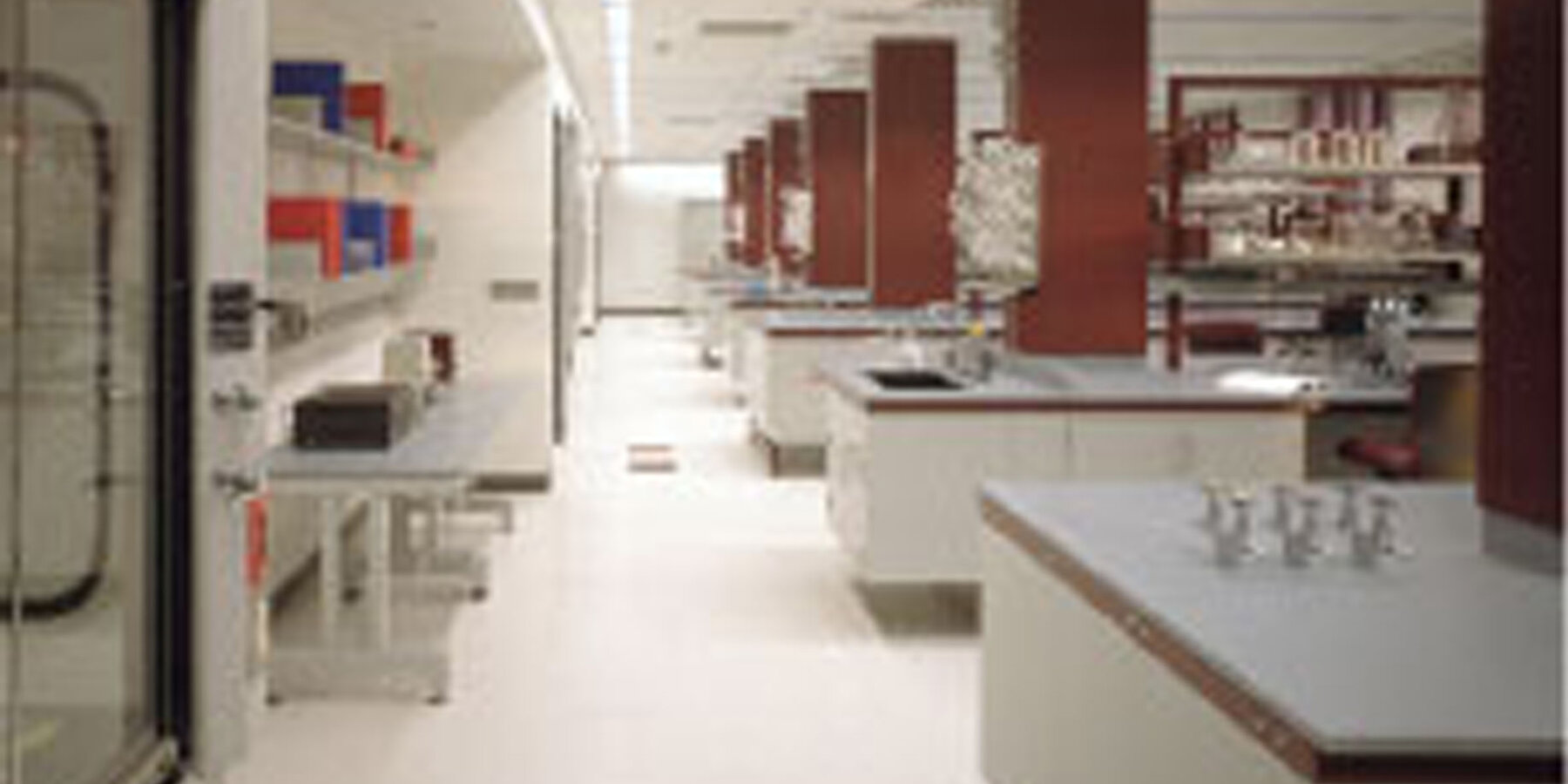 Life Sciences Construction - University of Chicago Gordon Center lab work stations and testing equipment