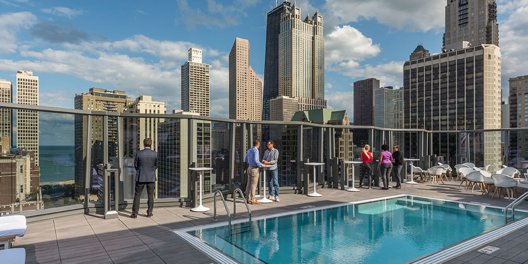 Hotel Construction & Remodeling - Viceroy Hotel Chicago rooftop pool